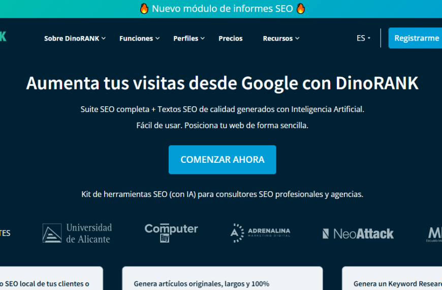 DinoRank: una herramienta de SEO completa